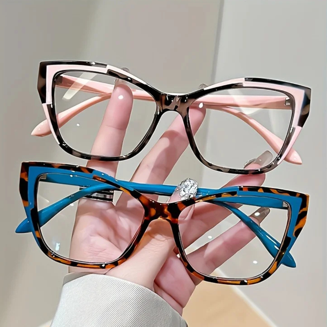 First Lens Vibrant Peach Cat Eye Blue Light Computer Glasses