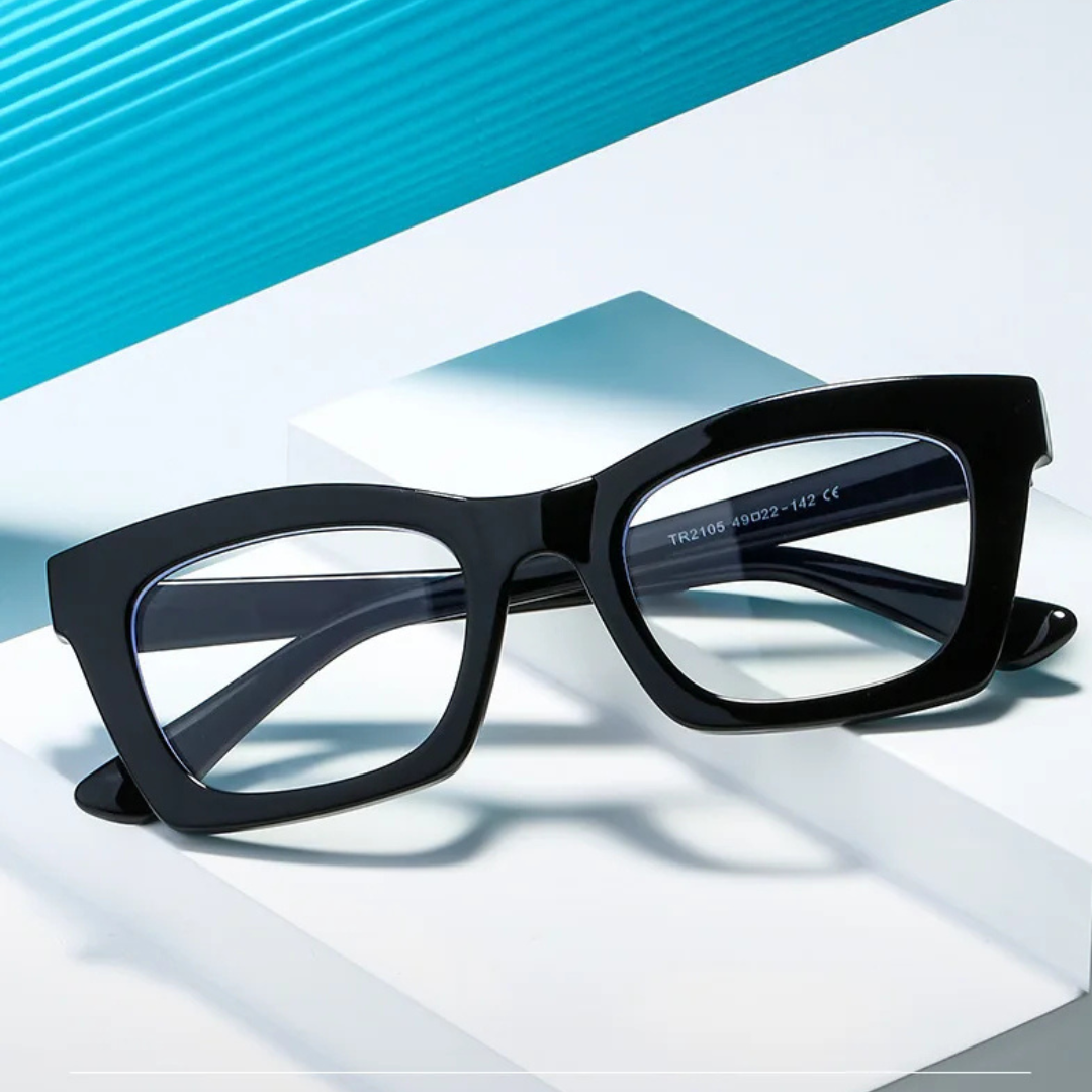 First Lens Vintage Square Blue Light Computer Glasses