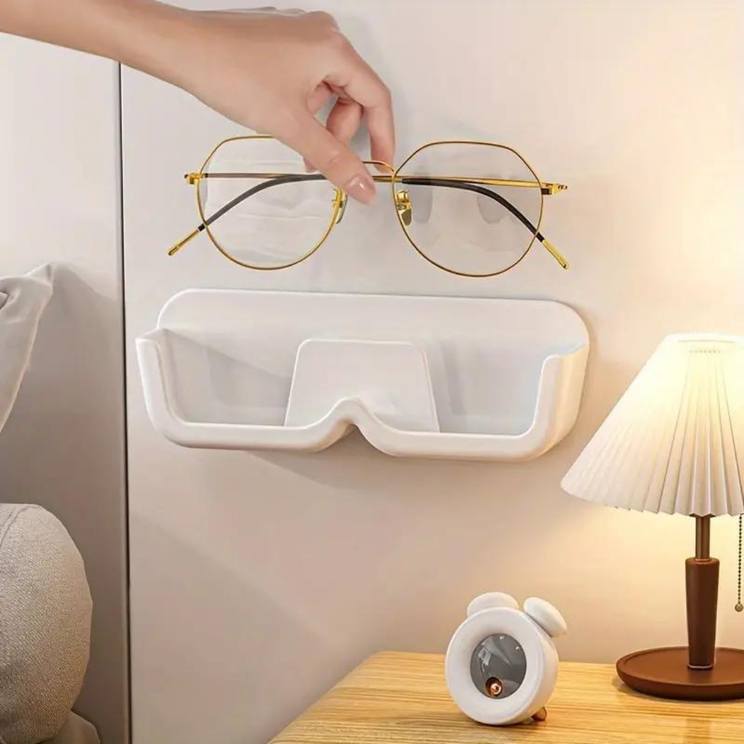 First Lens Wall Eyewear Holder with sunglasses hanging on it