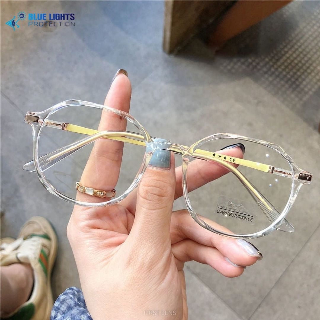 First Lens Chic Square anti-glare glasses for office and gaming