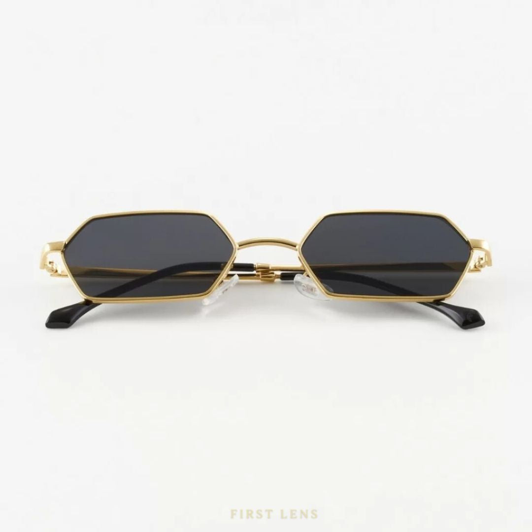First Lens Edgevue UV400 Sunglasses S023 – Stylish Black Frame, UV Protection