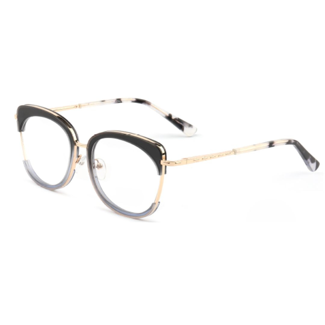Stylish Goldora eyewear with blue light protection and anti-glare lenses by First Lens