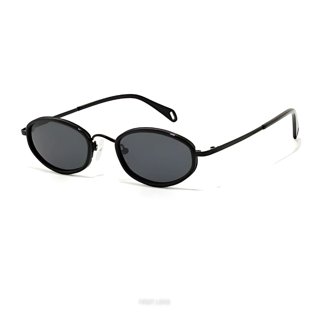 First Lens Lucidlux UV400 Sunglasses S022 – Stylish Black Frame, UV Protection