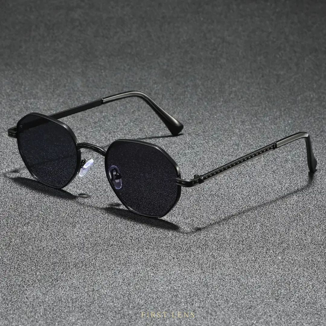 First Lens Octovue UV400 Sunglasses S014 – Stylish Black Frame, UV Protection