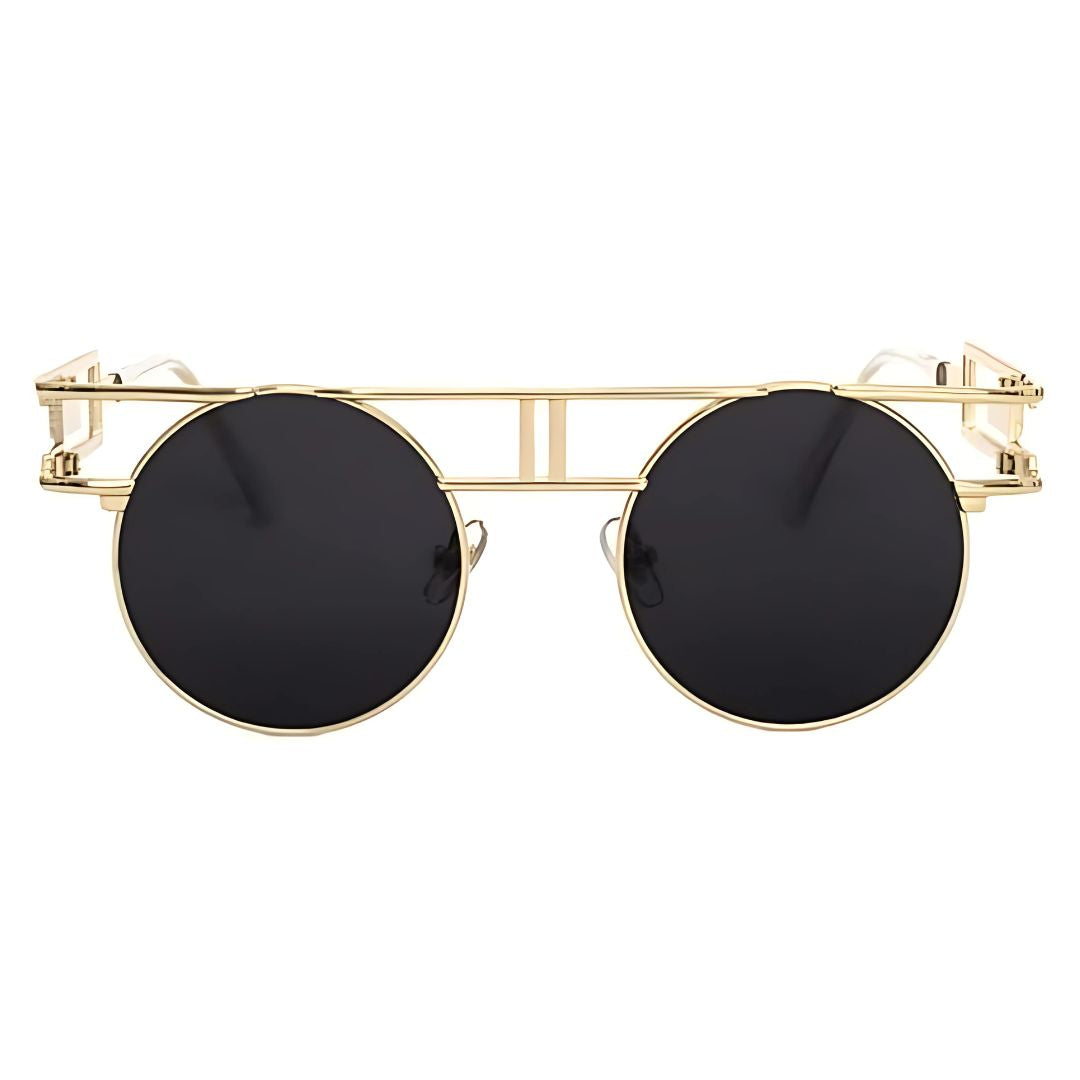 First Lens Optigold UV400 sunglasses – stylish unisex sunglasses with gold finish