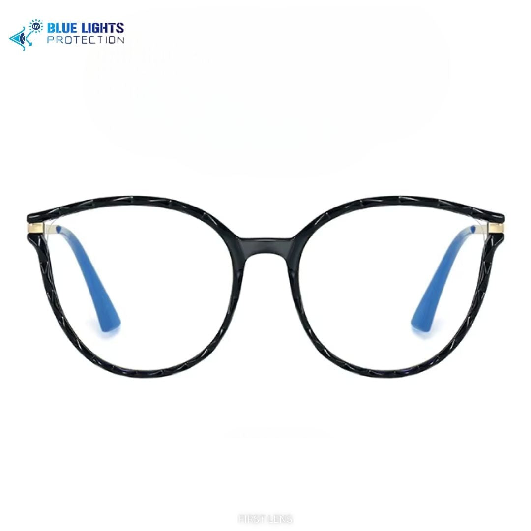 First Lens Optura blue light blocking glasses for computer use