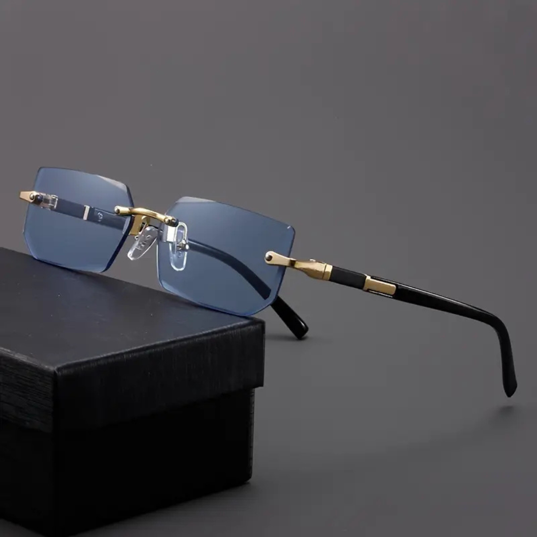 First Lens Shadeon UV400 Sunglasses S040 modern black and gold look