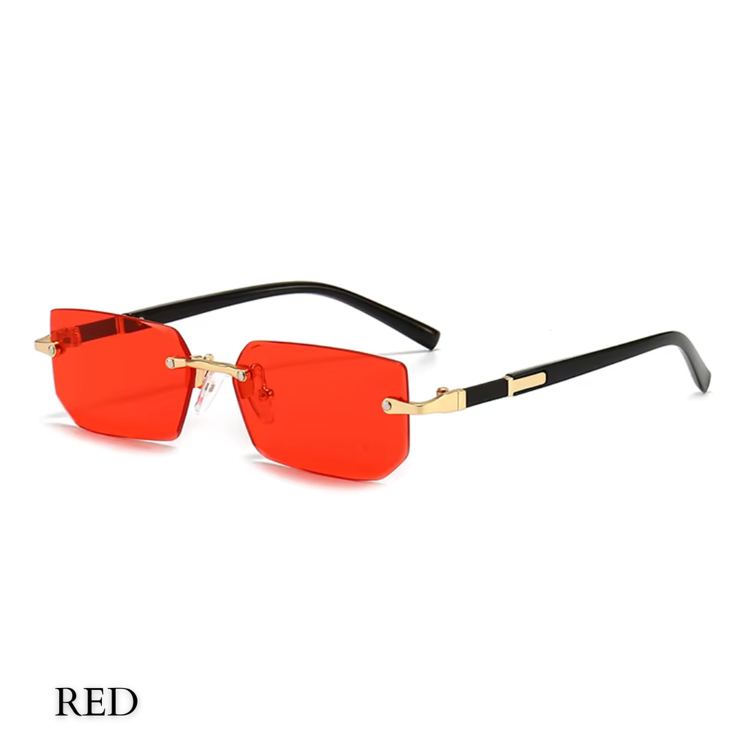 First Lens Shadeon UV400 Sunglasses S040 rimless rectangle design