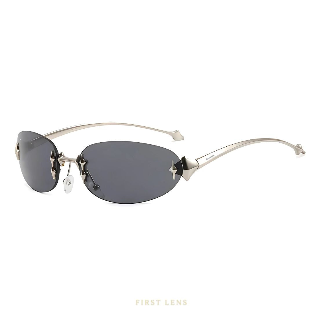 First Lens Starflare UV400 Sunglasses S024 – Stylish Black Frame, UV Protection