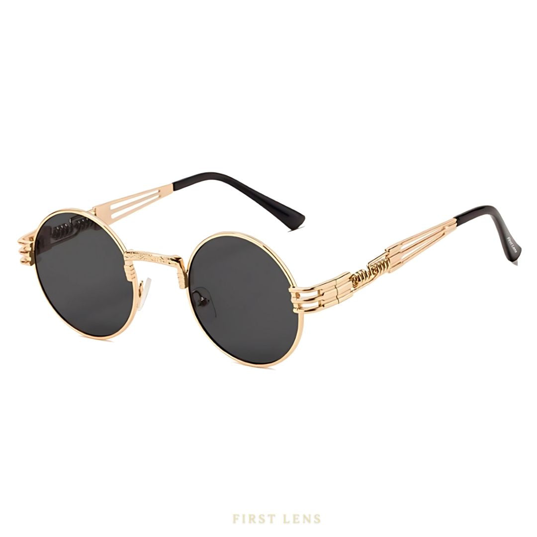 First Lens Vertex UV400 Sunglasses S025 – Stylish Black Frame, UV Protection