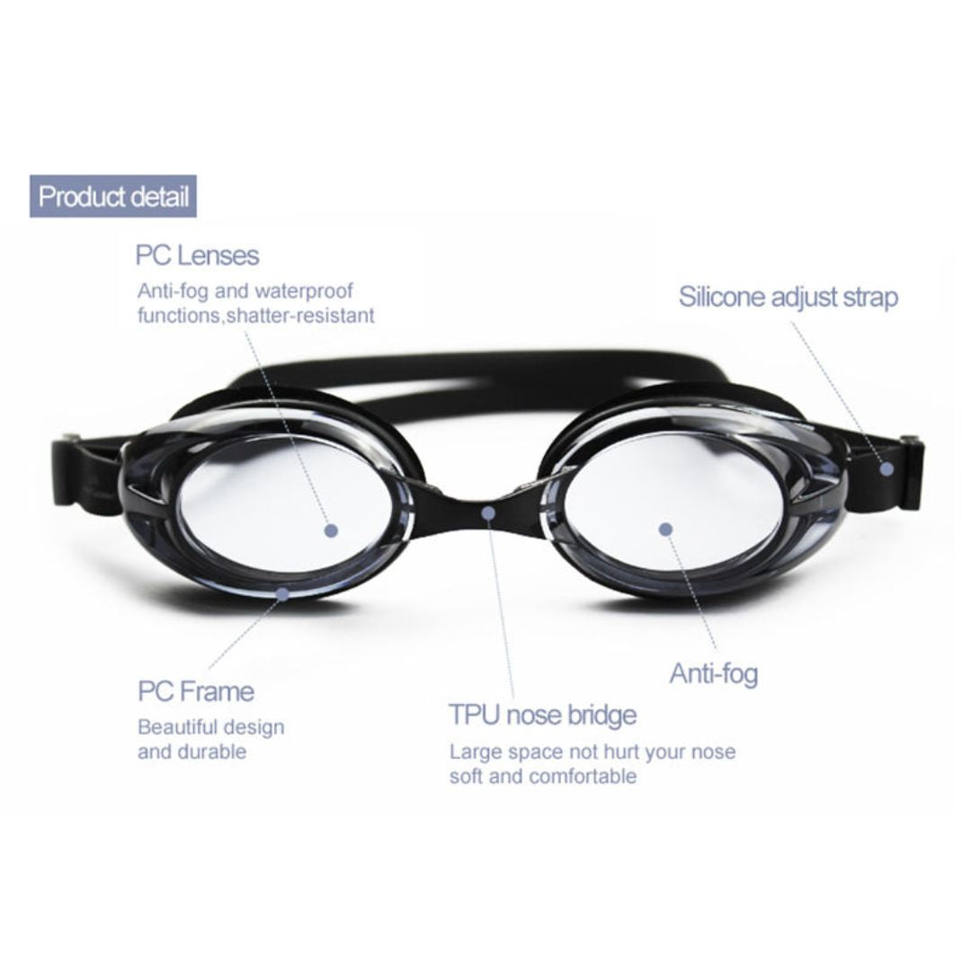 First Lens Adult Swimming Goggles Anti-Fog & UV Protection SW016