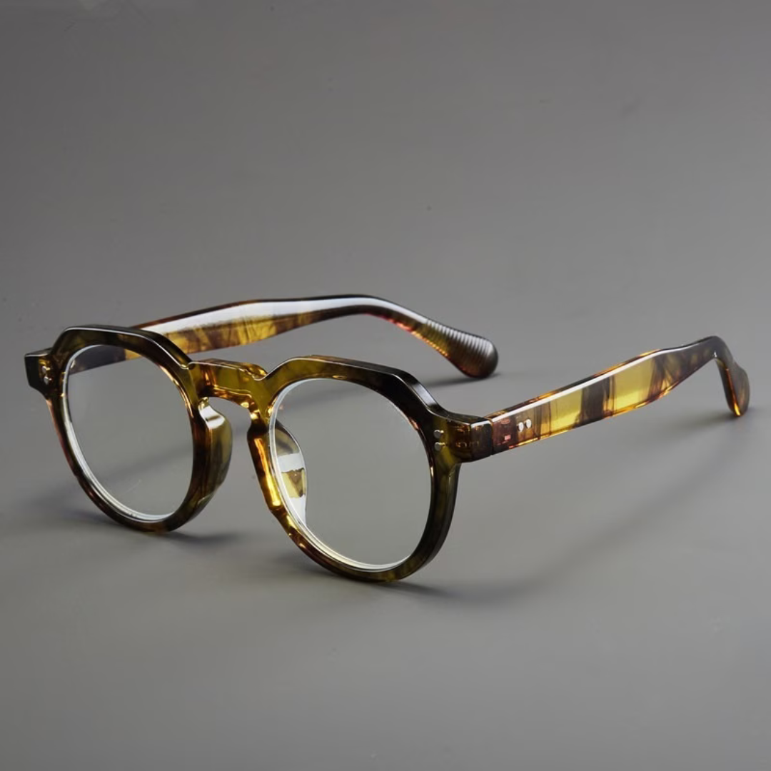 First Lens Amber Tortoise Blue Light Computer Glasses- B100