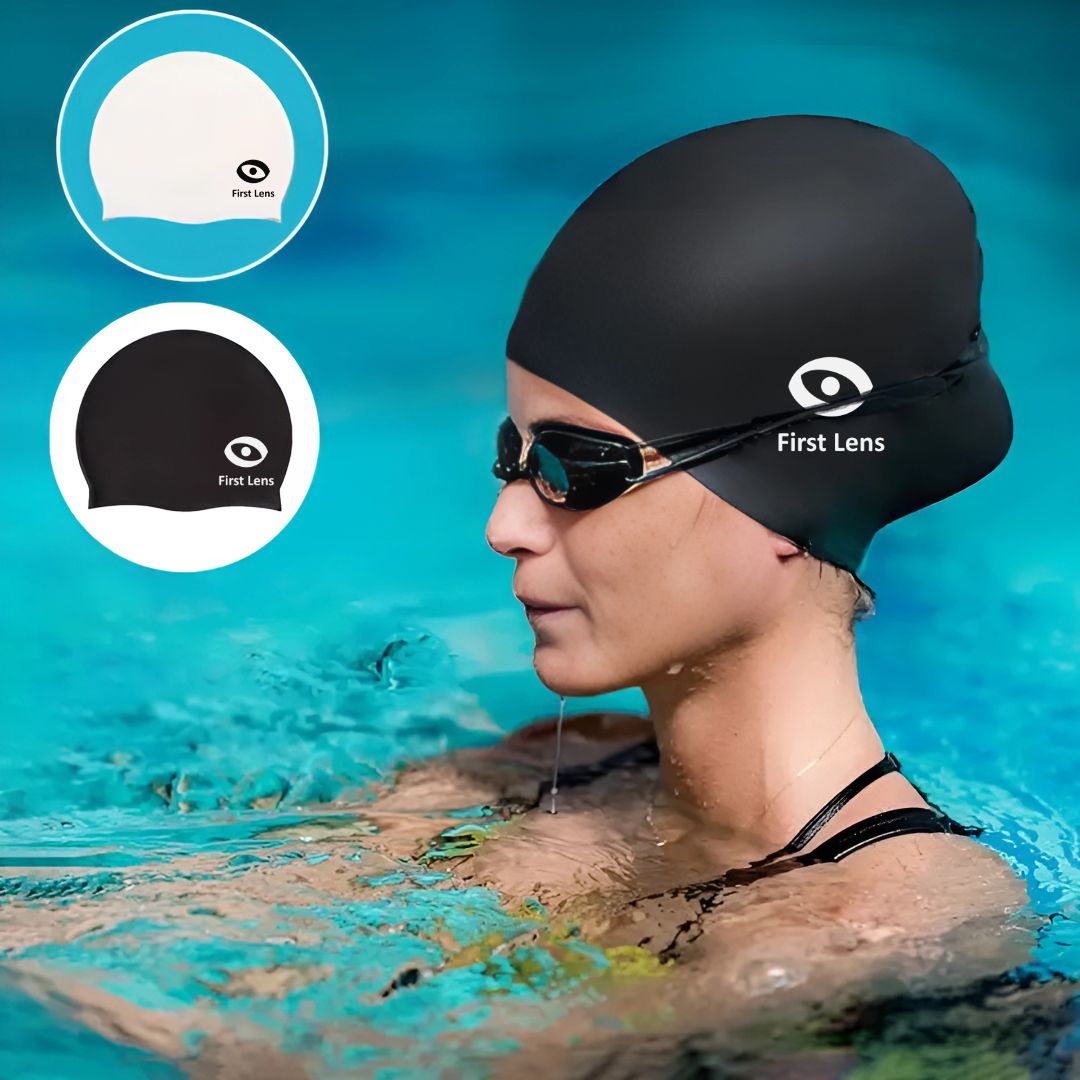 First Lens Aqua Fit Premium Adults Swimming Cap (Pack Of 1)