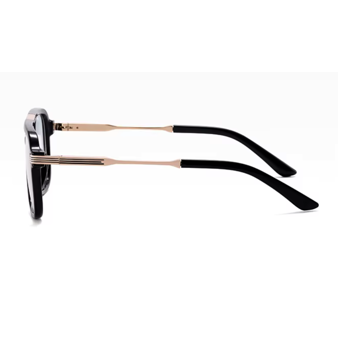 First Lens Astro Bar Blue Light Computer Glasses- B115-Gold-Black