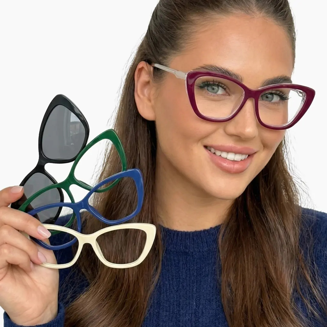 First Lens ColorPop Magnetic Cat-Eye Sunglasses-S121