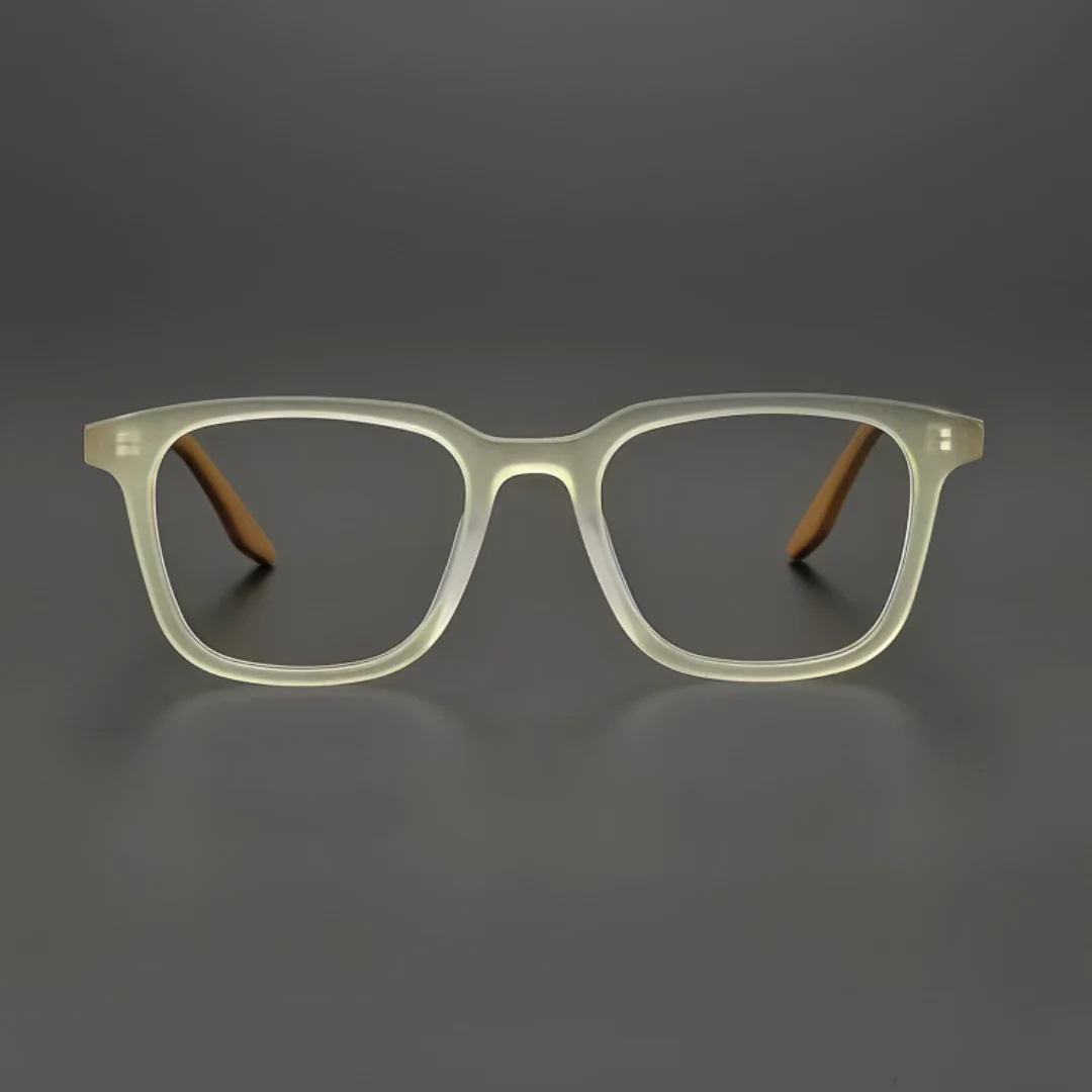 First Lens Frosted Ivory Blue Light Computer Glasses-B101
