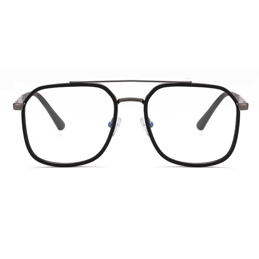 First Lens Iron Age Blue Light Computer Glasses- B117-Transaprent-Gray