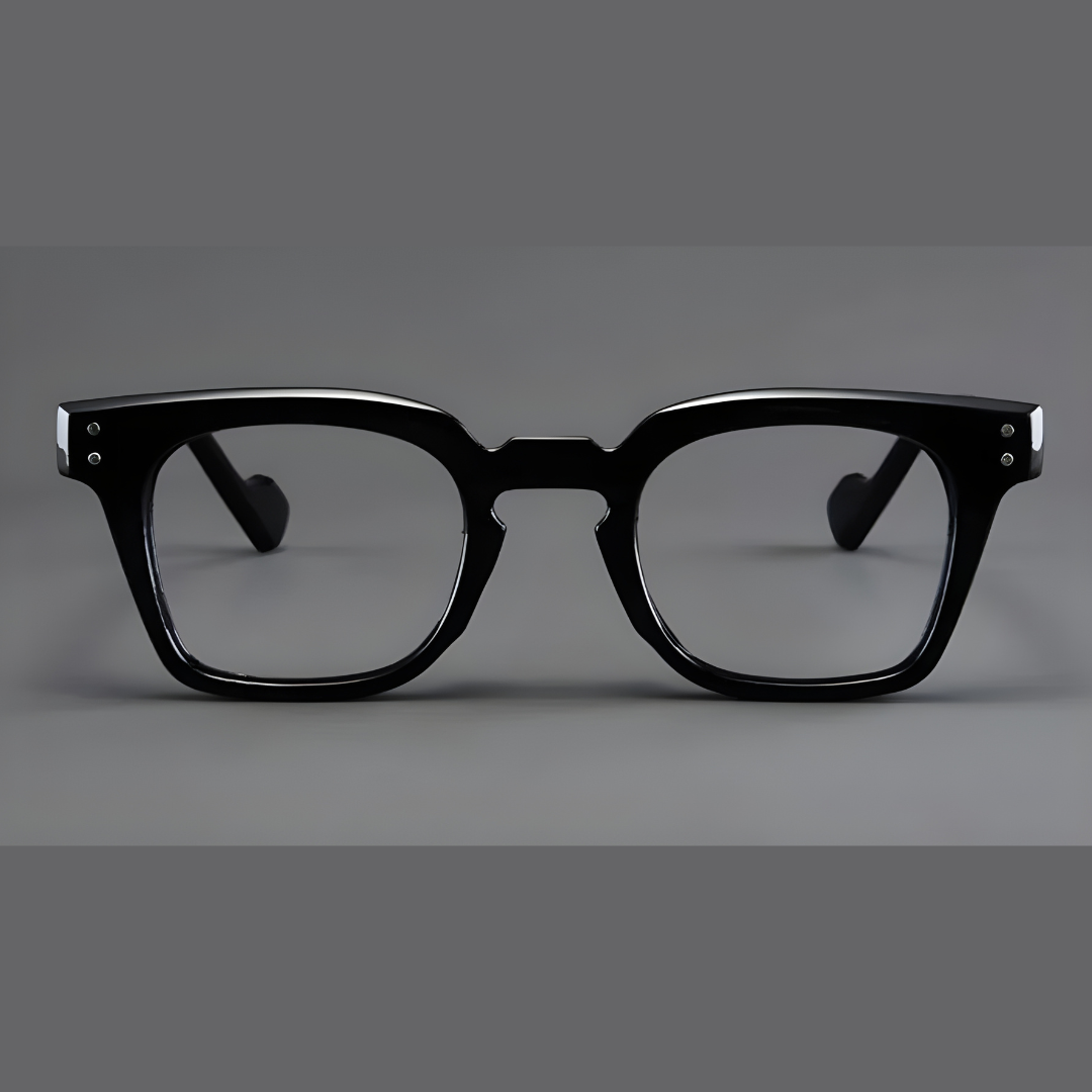 First Lens Jet Black Blue Light Computer Glasses - B103