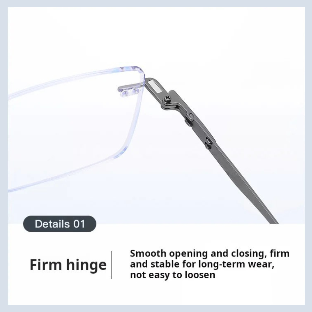First Lens Magnetix Clip-On Blue Light Computer Glasses- B118-Black-Gun