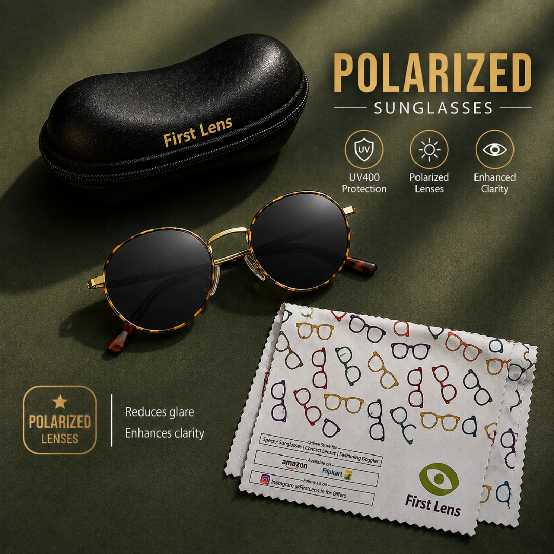 First Lens Musgrav Polarized Sunglasses Black Tortoiseshell S502