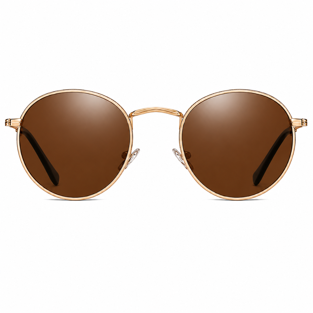 First Lens Musgrav Polarized Sunglasses Brown Gold S498