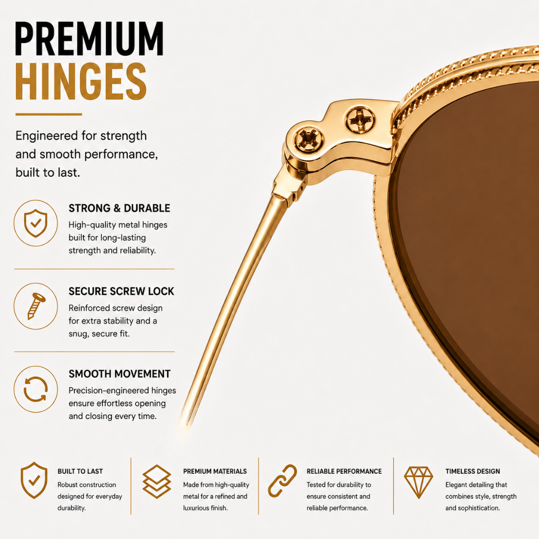First Lens Musgrav Polarized Sunglasses Brown Gold S498