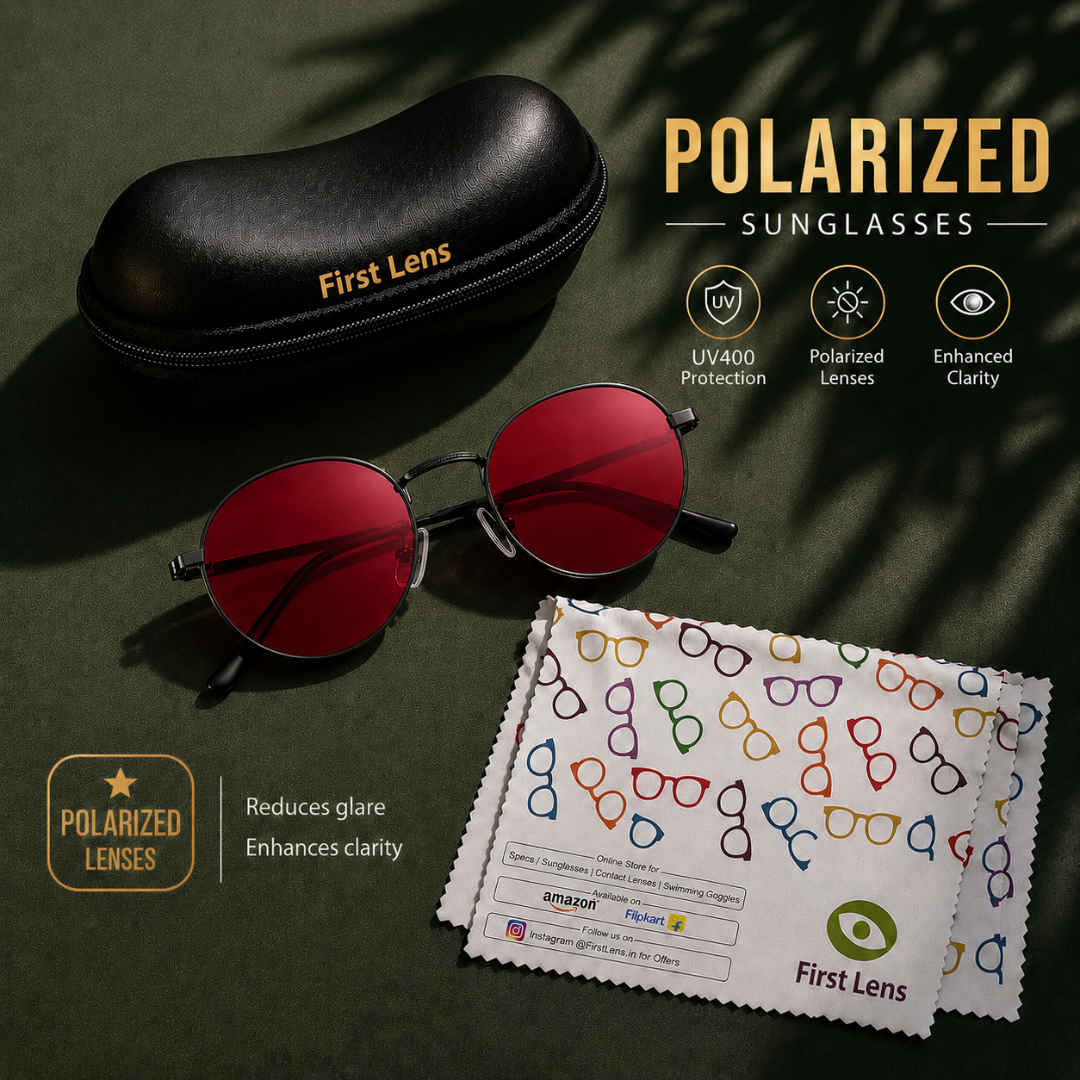 First Lens Musgrav Polarized Sunglasses Red Black S500