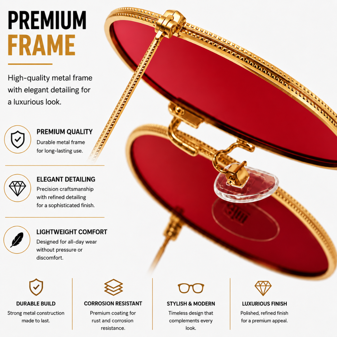 First Lens Musgrav Polarized Sunglasses Red Gold S499