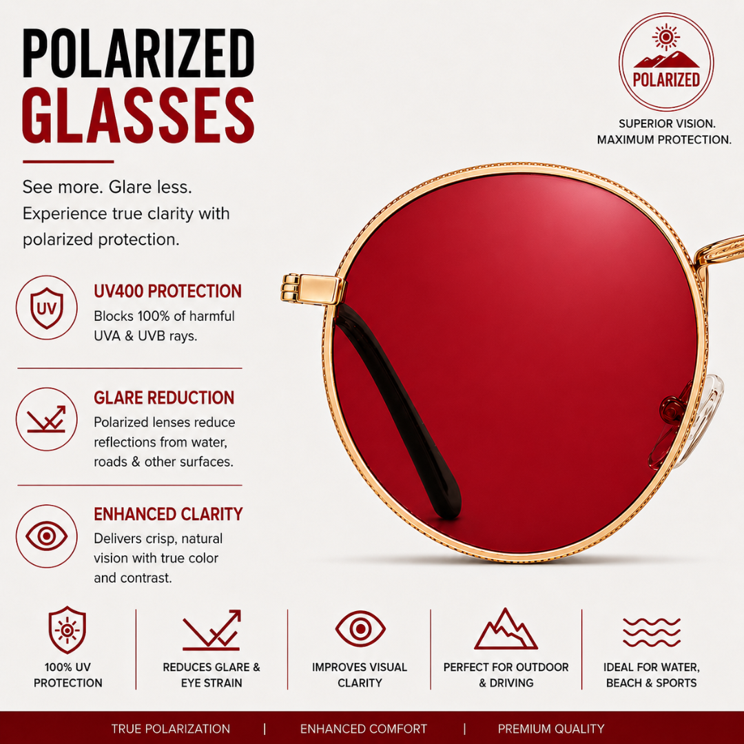 First Lens Musgrav Polarized Sunglasses Red Gold S499