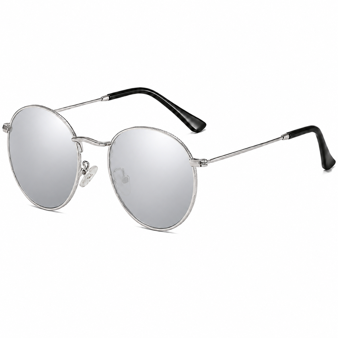 First Lens Polarized Sunglasses Silver Mirrored S506
