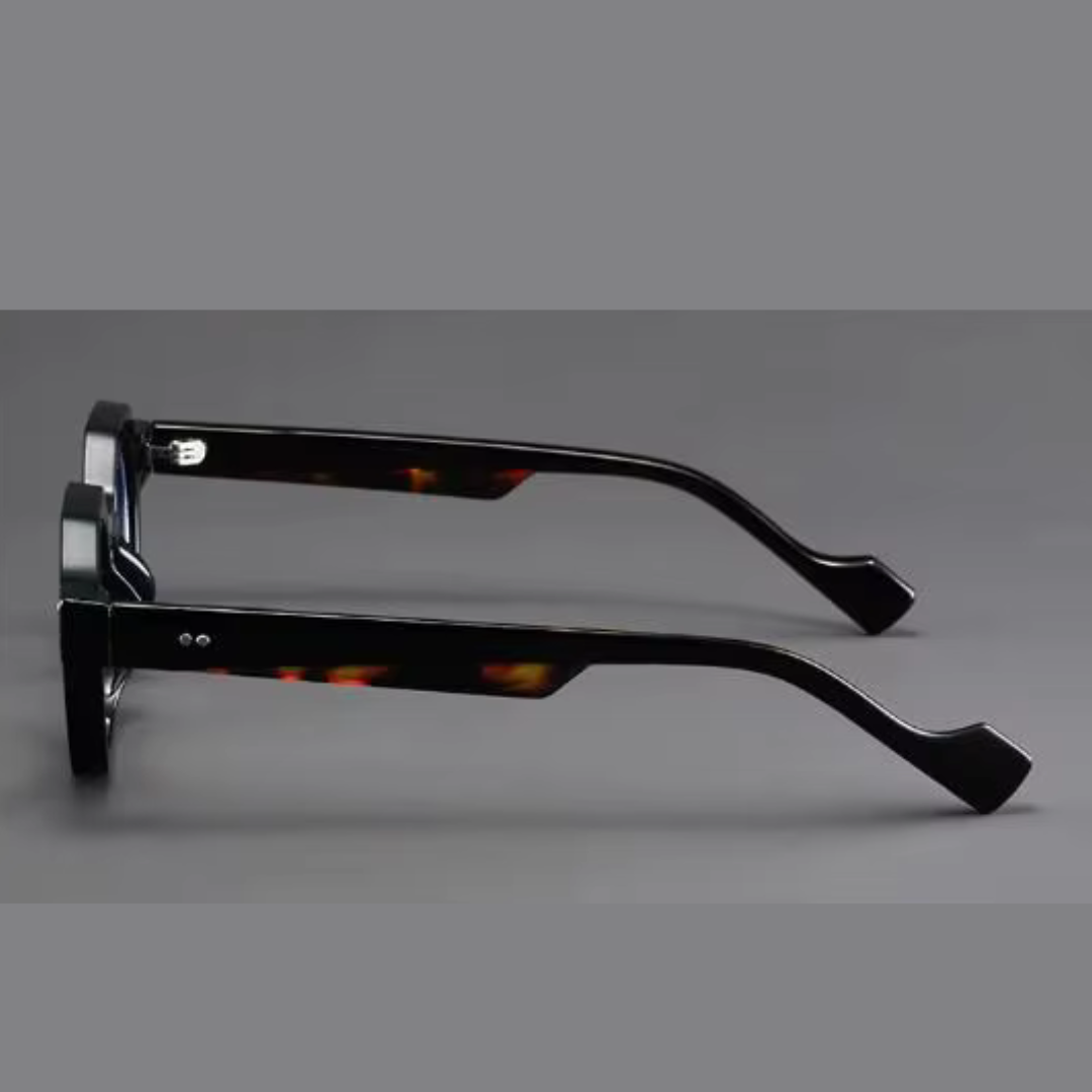First Lens Onyx Geometric Blue Light Computer Glasses - B102