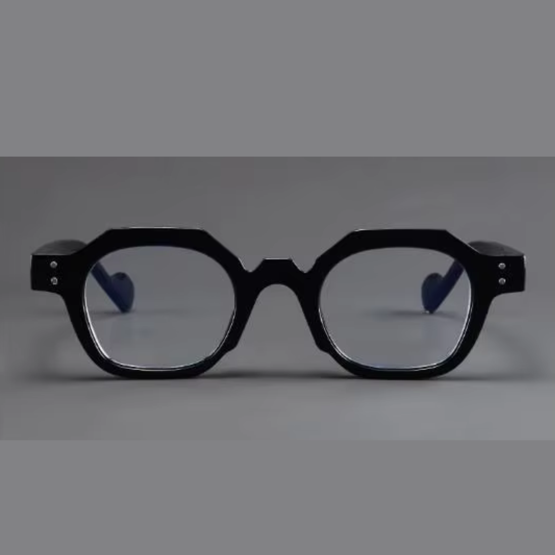 First Lens Onyx Geometric Blue Light Computer Glasses - B102
