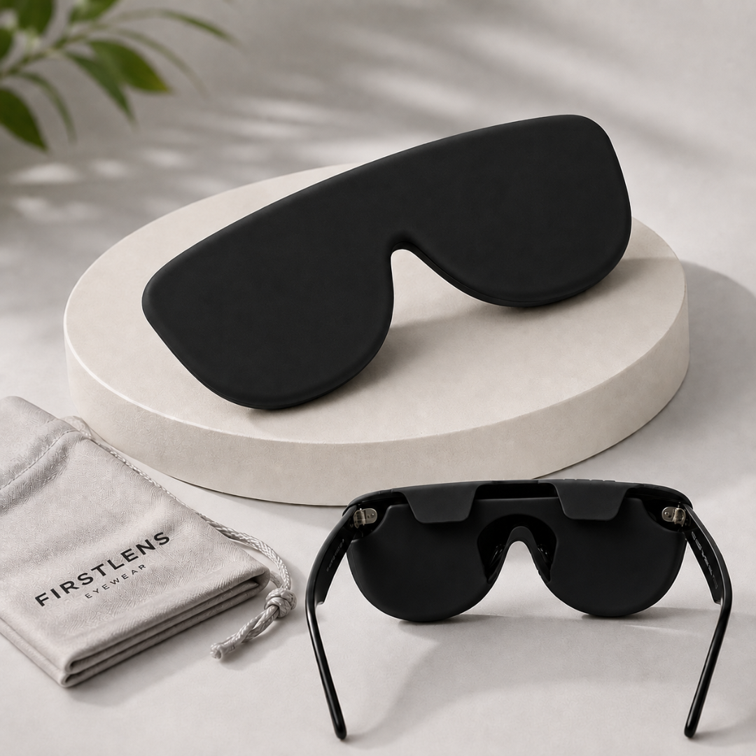 First Lens Salak  Silicone Sunglass Case Black A094
