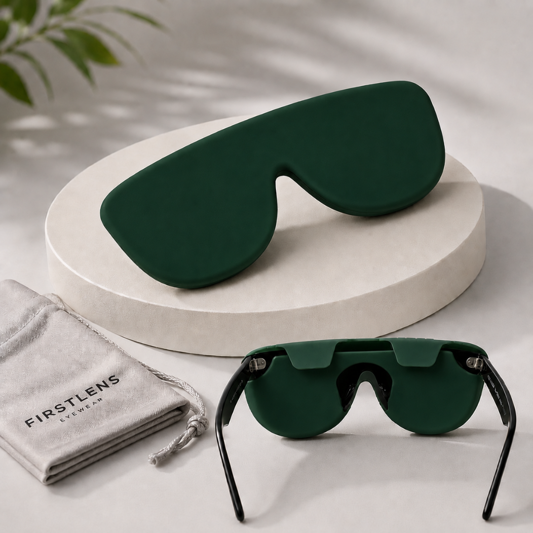 First Lens Salak  Silicone Sunglass Case Green A095