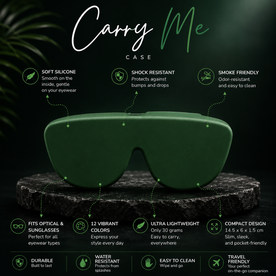 First Lens Salak  Silicone Sunglass Case Green A095