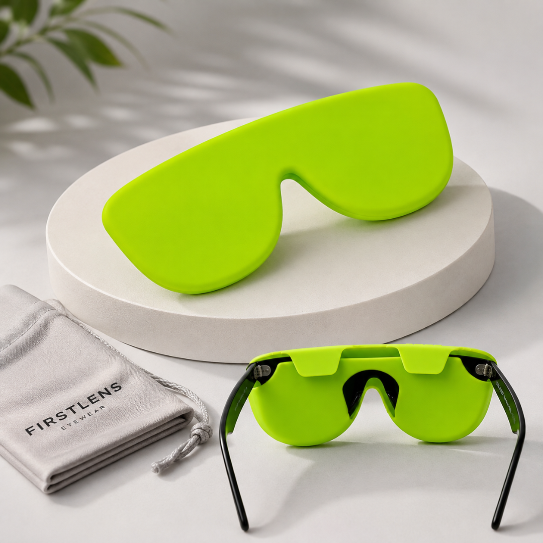 First Lens Salak  Silicone Sunglass Case Neon A096
