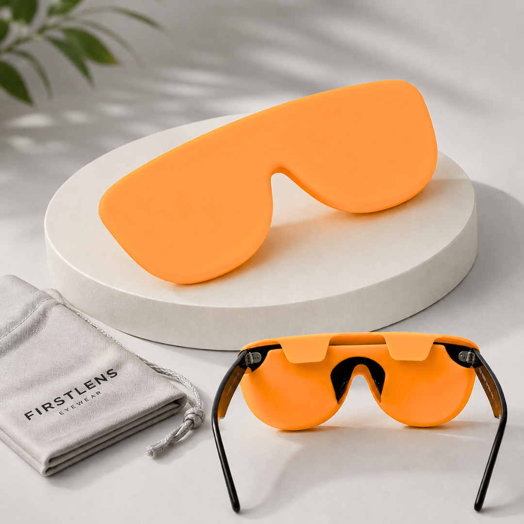 First Lens Salak  Silicone Sunglass Case Orange A097