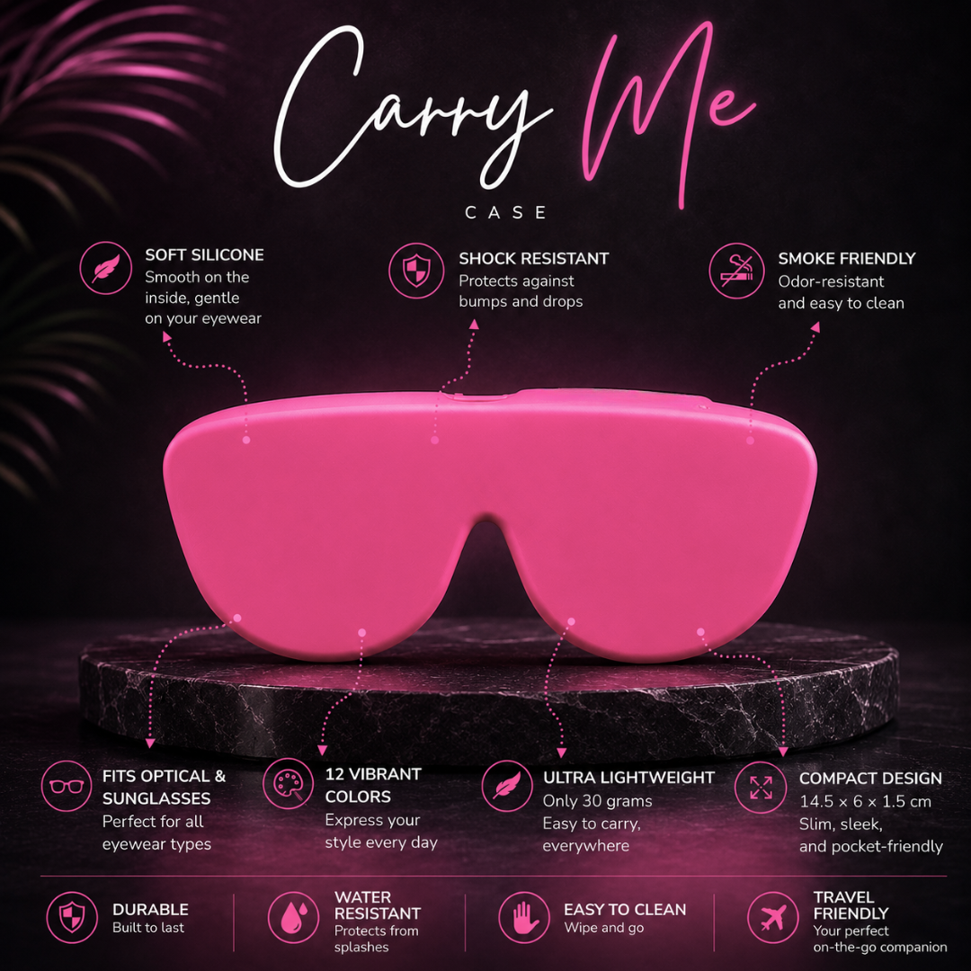 First Lens Salak  Silicone Sunglass Case PInk A098