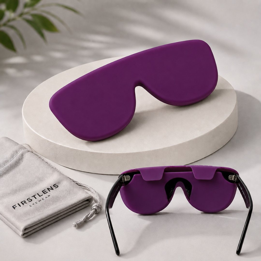 First Lens Salak  Silicone Sunglass Case Purple A099