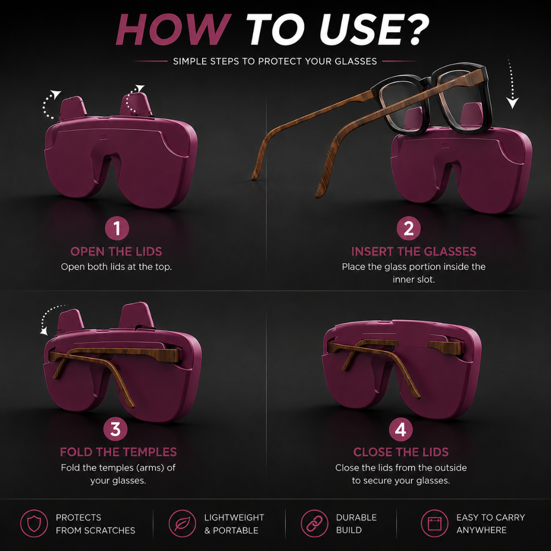 First Lens Salak  Silicone Sunglass Case Purple A099
