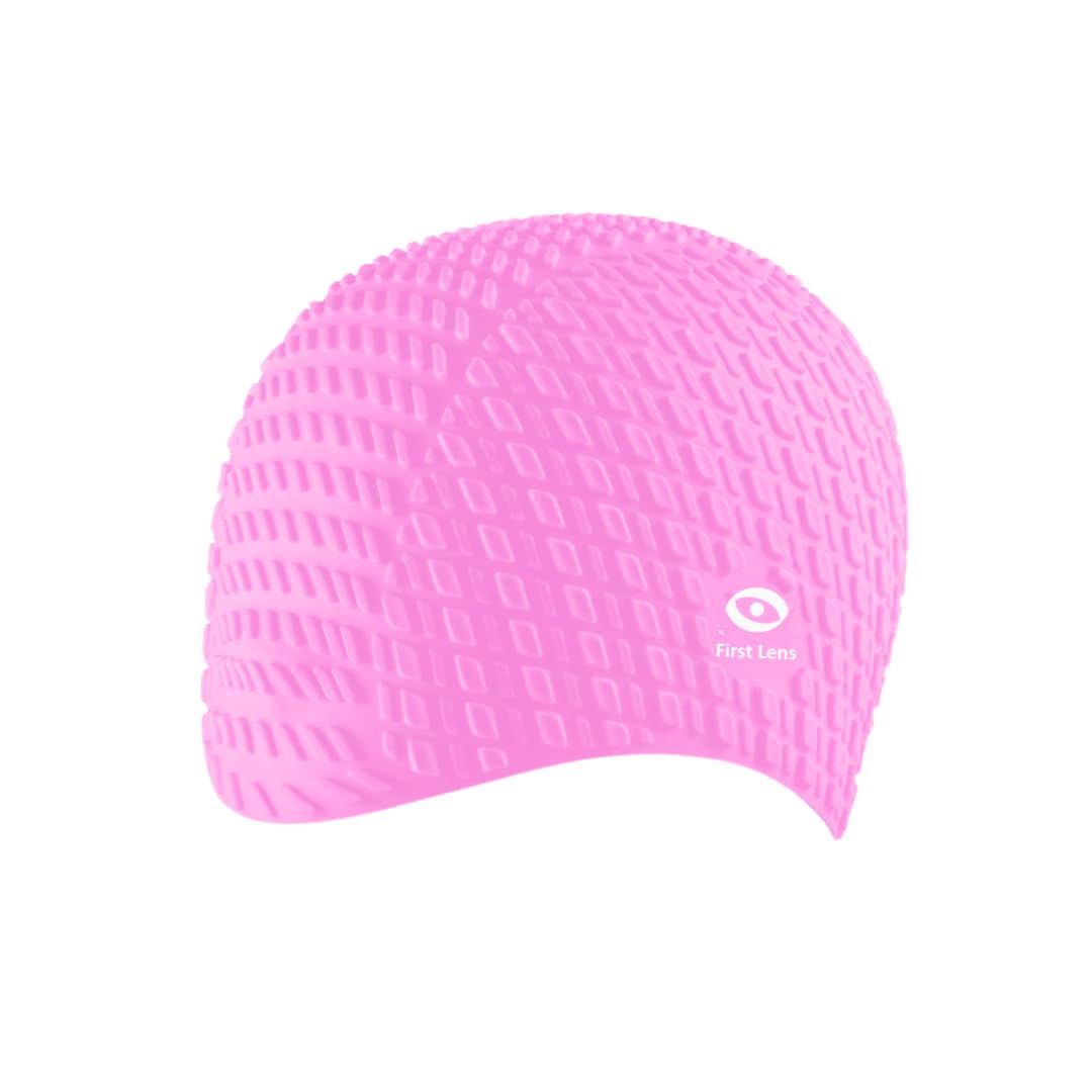 First Lens Square Swimming Cap for Men & Women
