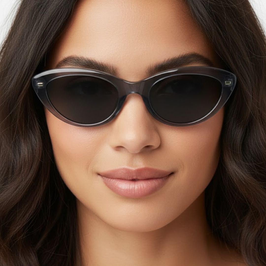 First Lens Swan Wing Cat-Eye Sunglasses-S120