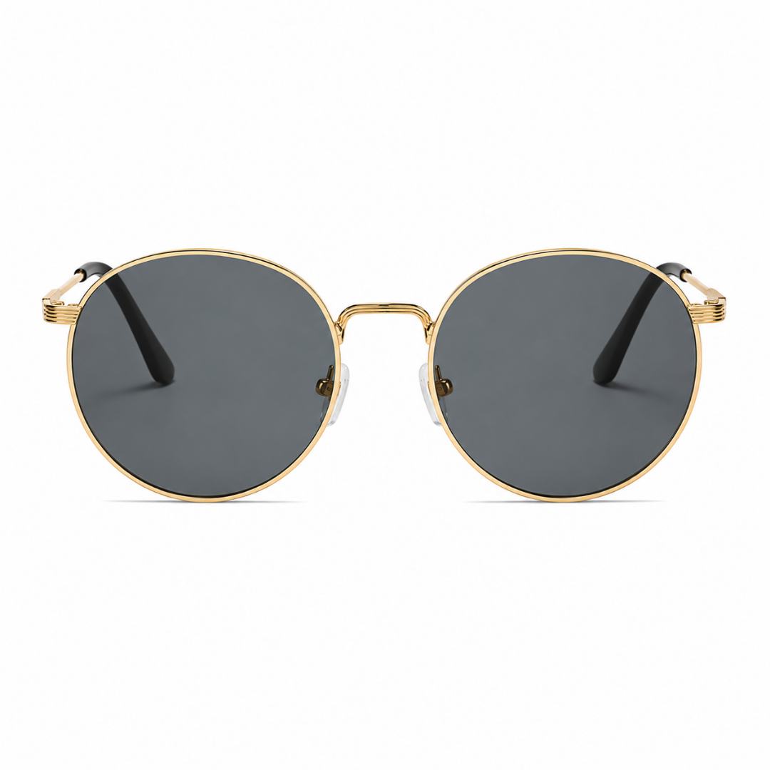 First Lens Tacca UV400 Sunglasses Black Gold S513