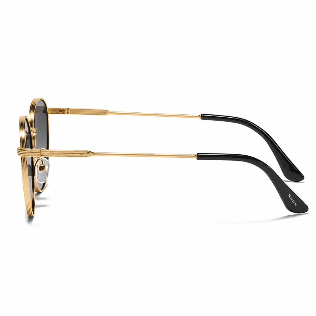 First Lens Tacca UV400 Sunglasses Black Gold S513