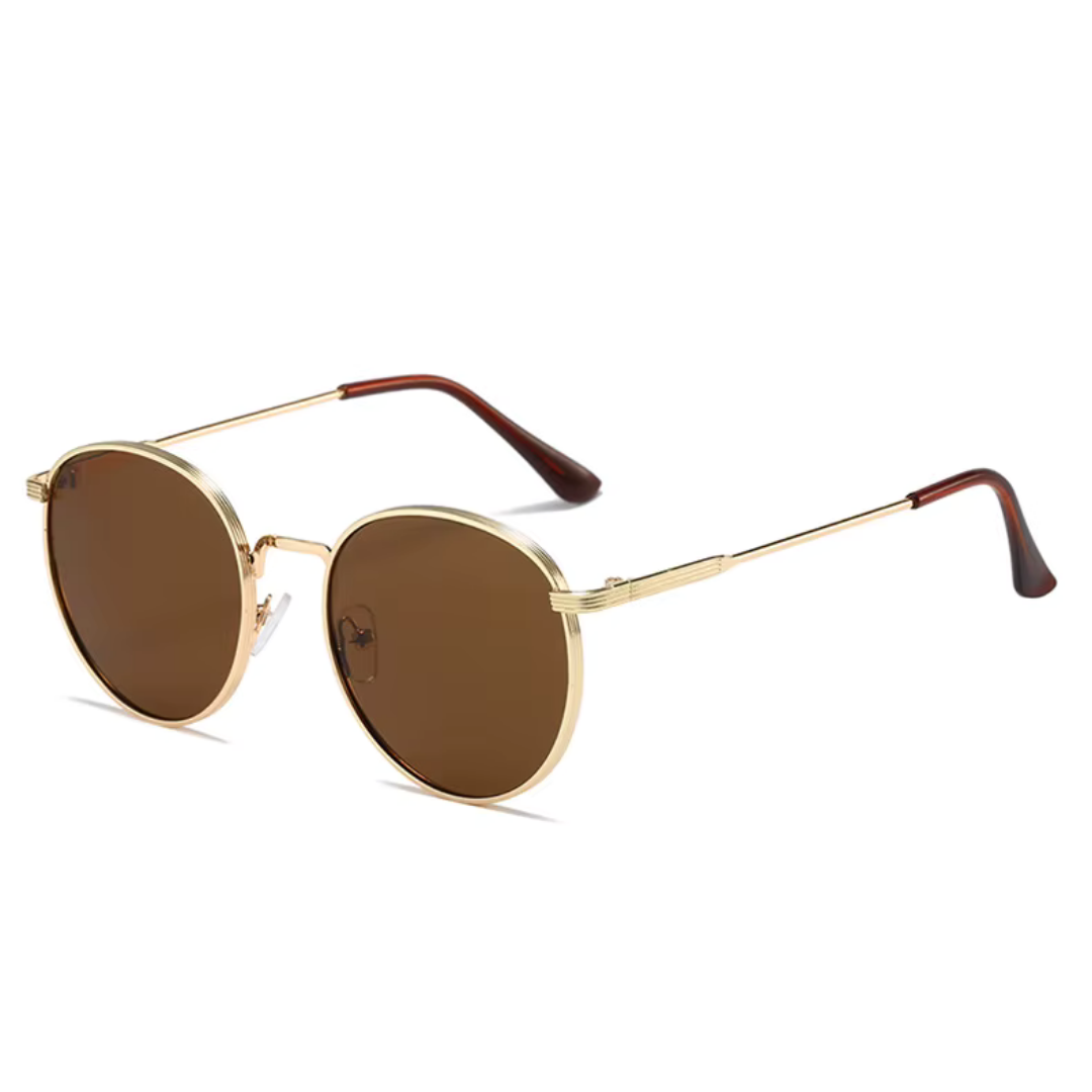 First Lens Tacca UV400 Sunglasses Brown Gold S516