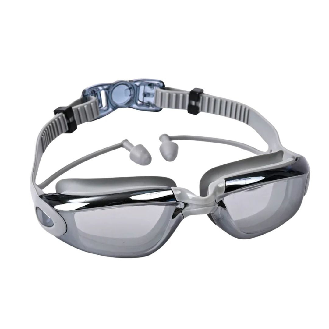 First Lens Adult Swimming Goggles with UV Protection & Antifog 013-Gray