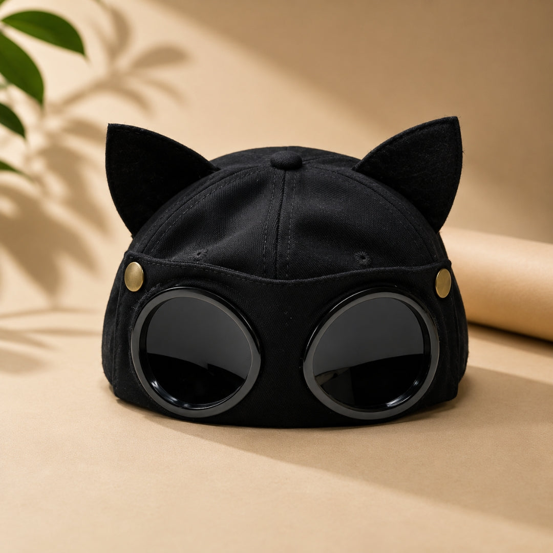 First Lens CatLuxe Sunglasses Cap Black A101