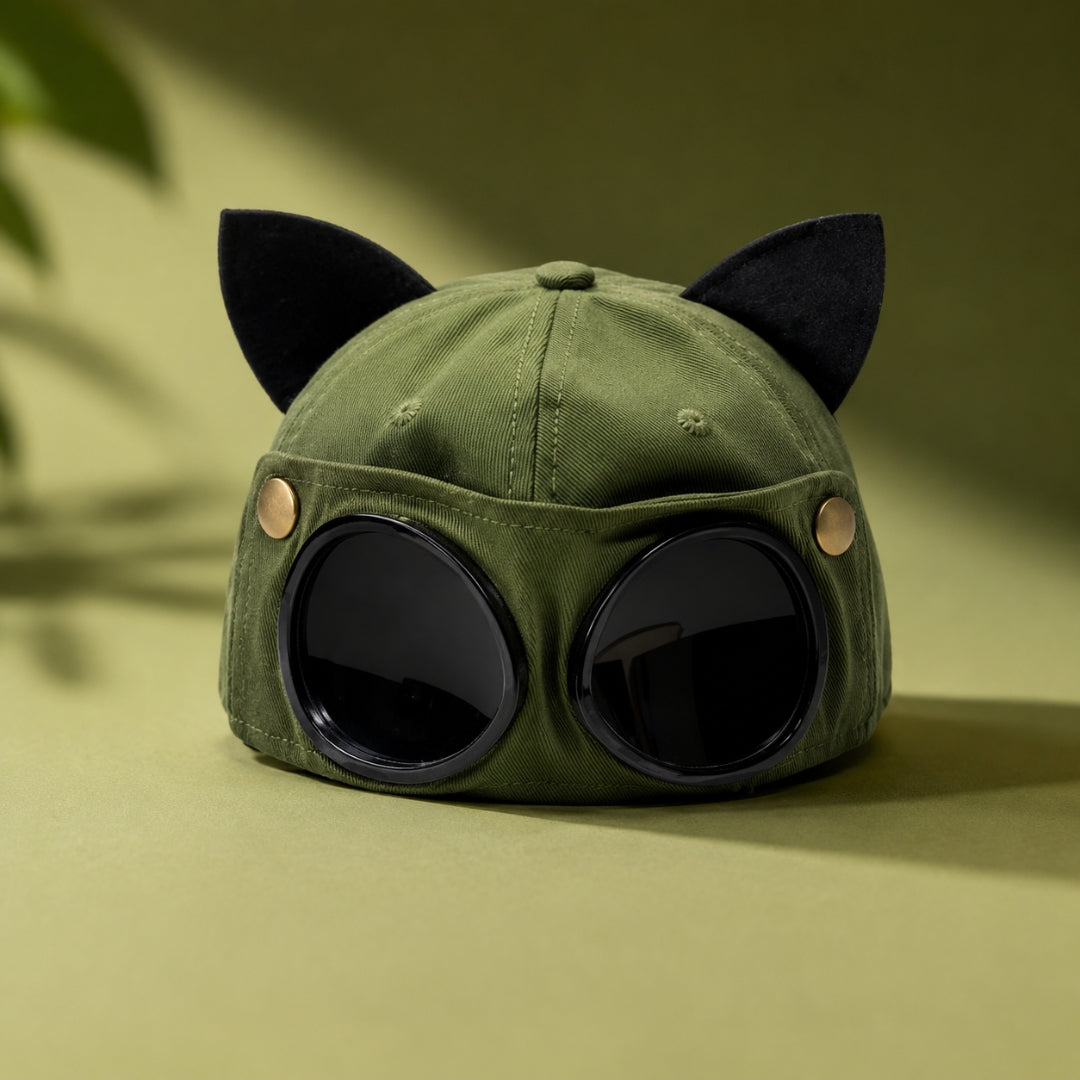 First Lens CatLuxe Sunglasses Olive Green A102