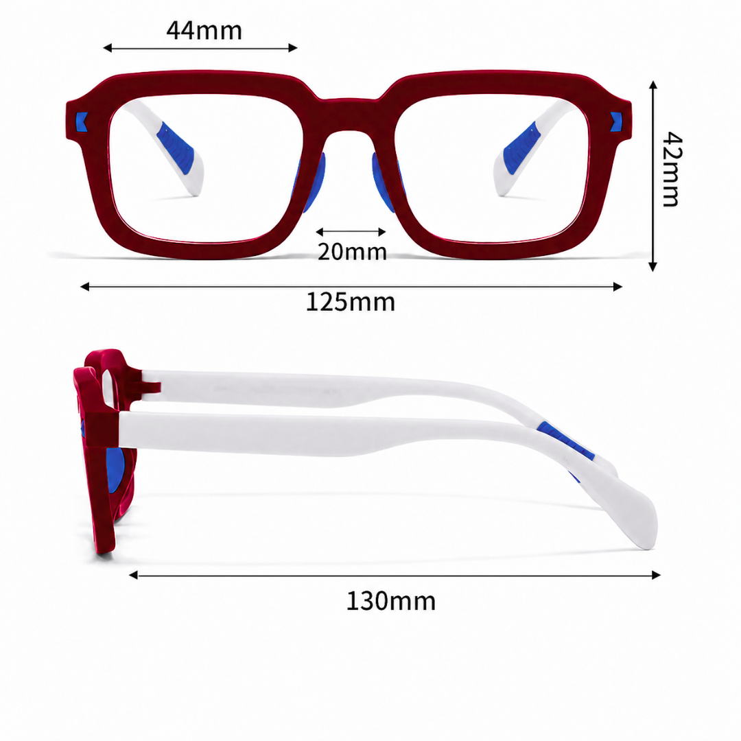 First Lens Dino Dash  Kids Blue Light Computer Glasses Pink & Blue -  B284