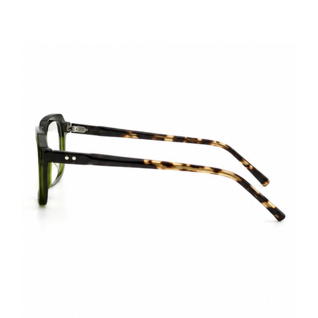 First Lens Florence Blue Light Computer Glasses Olive Green B288